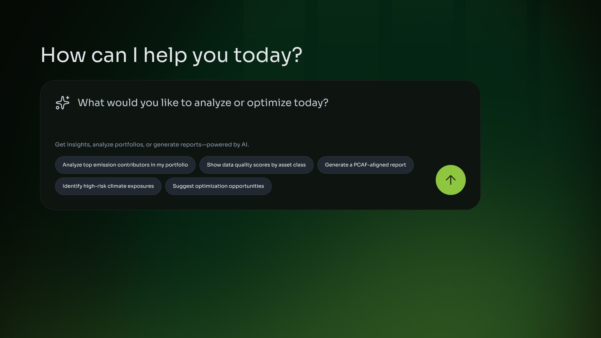 Preview of the EnDecarb Co-Pilot interface