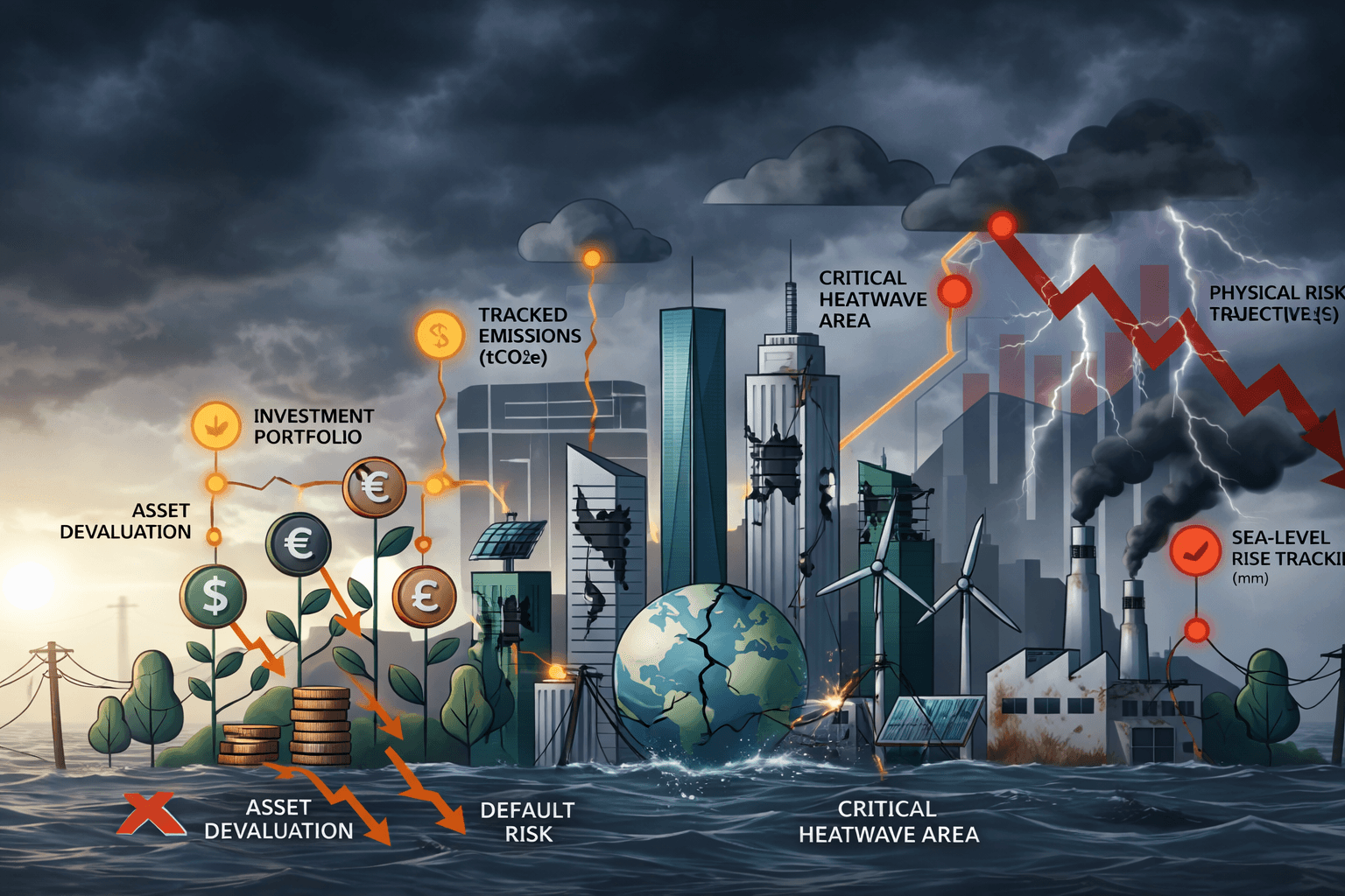 Comparison of acute and chronic physical climate risks and their financial impacts